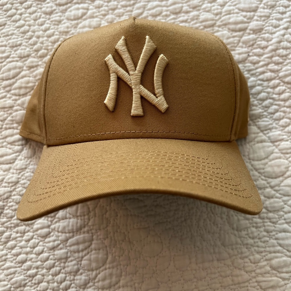 Monochrome NY Unisex Tan Snapback Cap